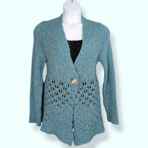 🍁Parkhurst Blue & White Knit Sweater